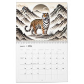 Twelve Spirits – Chinese Zodiac Ink Calendar 2026 カレンダー (3月 2026)
