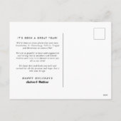 Twelve Square Photo Collage Happy Holiday Postcard シーズンポストカード (裏面)