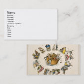 「TwentからのJardin des Tuileriesのマチネー、 名刺 (正面/裏面)