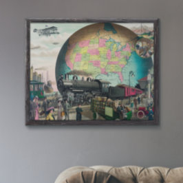 Twentieth Century Transportation, Vintage 1910 ポスター