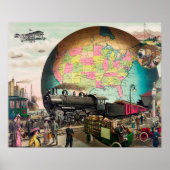 Twentieth Century Transportation, Vintage 1910 ポスター (正面)