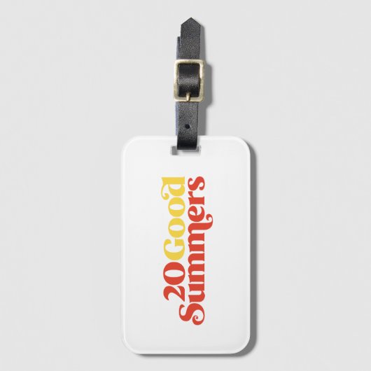 Twenty Good Summers ラゲッジタグ (正面縦)
