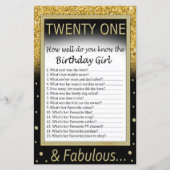 Twenty One誕生日の女の子をどんなによく知っているか (正面)