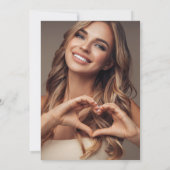 Twenty one Black Bow 21st Birthday Invitation 招待状 (裏面)