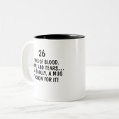 Twenty Sixth Work, 26 Years Work Service Gift ツートーンマグカップ (正面左)