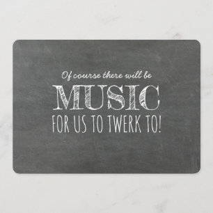 Twerk Bridesmaidへの音楽おもしろいの提案 招待状