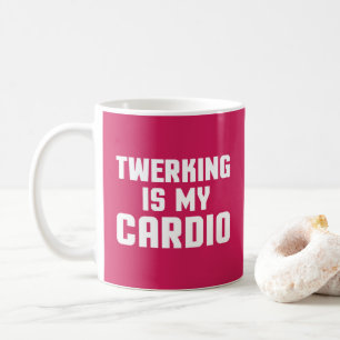 Twerkingは私の心臓おもしろいな体育館の引用文です コーヒーマグカップ