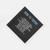 Twerkingチュートリアル – NOT! スタンダードランチョンナプキン (角)