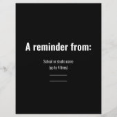 Twerkingチュートリアル – NOT! チラシ (裏面)