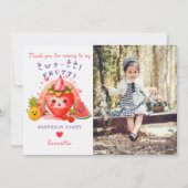 TWETTIトゥッティフルーツガール2nd誕生日 サンキューカード (正面)