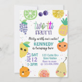 Twetti Frutii, TWO,子供の誕生日,  招待状 (正面)