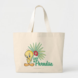 Twety "In 失った Paradise" ラージトートバッグ