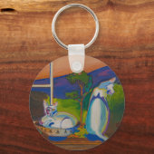 Twevils-Pinky&Bleuキーチェーン キーホルダー (正面)