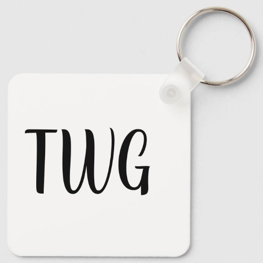 TWG キーホルダー (裏面)