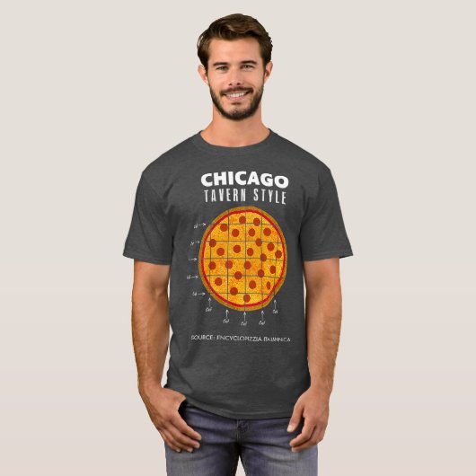twHistory Regional Pizza Chicago Tavern Style Tシャツ (正面フル)