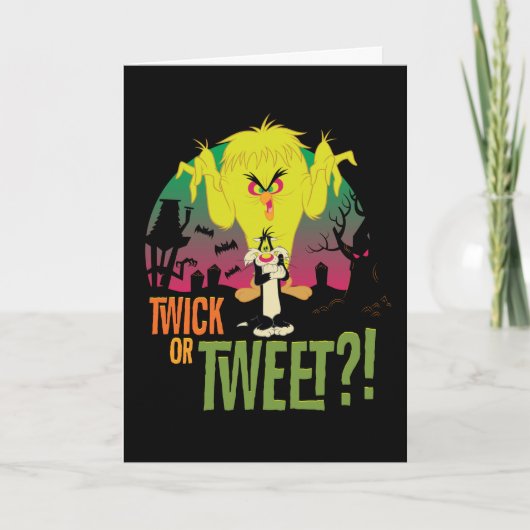 「Twick or Tweet」 TWEETY™およびSYLVESTER™ カード (正面)