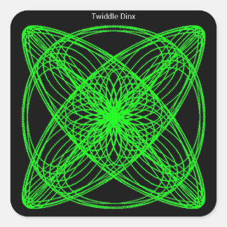 Twidle #52 - 1.5インチスクエアステッカー – 1枚20枚 スクエアシール