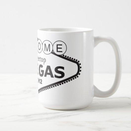 TwiFic歓迎されたMeetupラスベガスのマグ コーヒーマグカップ (右)