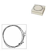 Twigリースカジュアル国自然サークルサラウンド ラバースタンプ (押印)