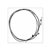 Twigリースカジュアル国自然サークルサラウンド ラバースタンプ (インプリント)