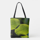 Twig leaf green foliage veins トートバッグ (裏面)