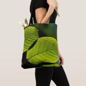 Twig leaf green foliage veins トートバッグ (クローズアップ)