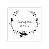 Twigs and Flowers Modern & Minimalist ラバースタンプ (インプリント)