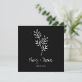 Twigs Wedding Monogram Invitation Design 招待状 (スタンド正面)