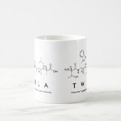 Twilaペプチド名mug コーヒーマグカップ (中央)