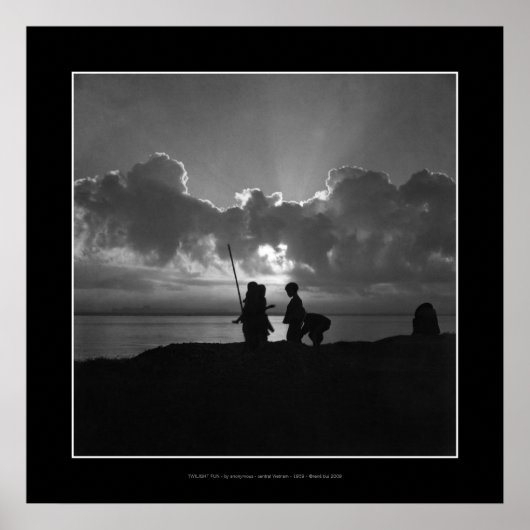 TWILIGHTおもしろい(黒い背景)ポスター ポスター (正面)