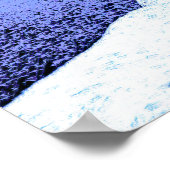 Twilight beach in shades of blue ポスター (角)