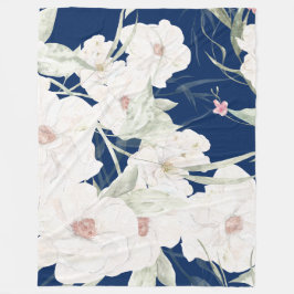 Twilight Bloom I Fleece Blanket - Florals フリースブランケット