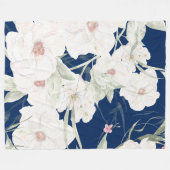 Twilight Bloom I Fleece Blanket - Florals フリースブランケット (正面(横))