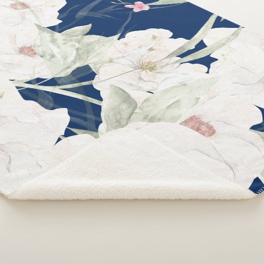 Twilight Bloom I Sherpa Blanket - Florals シェルパブランケット (3/4)