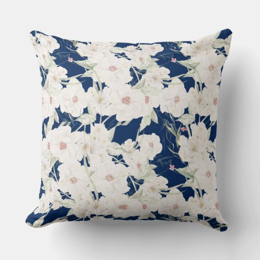 Twilight Bloom II Pillow - Florals クッション (正面)