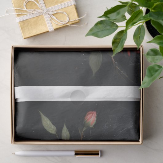 Twilight Bloom: Rose Branch Decoupage 薄葉紙 (ギフト)