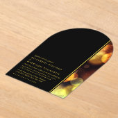 Twilight Bokeh Lights Wedding アクリル招待状 (レイダウン)