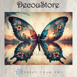 Twilight Butterfly Decoupage 薄葉紙