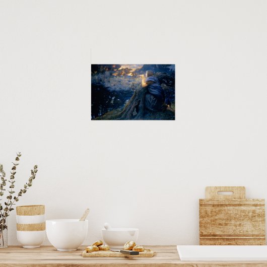 Twilight Fantasies by Edward Robert Hughes ポスター (キッチン)