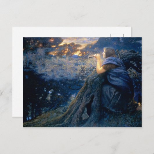 Twilight Fantasies by Edward Robert Hughes ポストカード (正面/裏面)