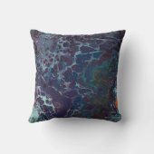 Twilight Flow、Dark Purple to Azure Blue Cells クッション (裏面)