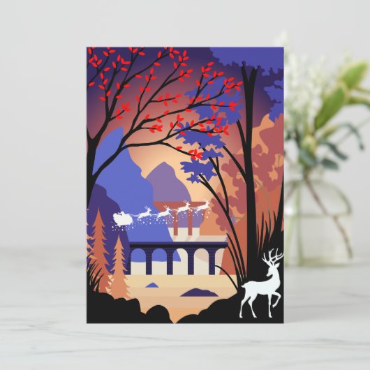 Twilight Forest Christmas Santa Sleigh シーズンカード (スタンド正面)