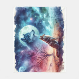 Twilight Guardians: Between Earth and Spirit フリースブランケット