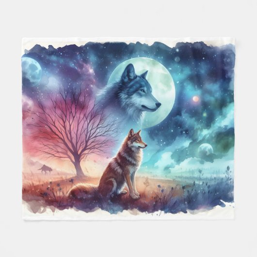 Twilight Guardians: Between Earth and Spirit フリースブランケット (正面(横))