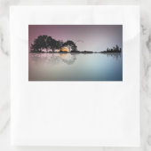 Twilight Horizonクール Guitar Reflectionステッカー 長方形シール (バッグ)