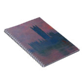 Twilight London Skyline Impressionist Notebook ノートブック (右側)