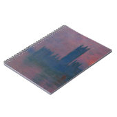 Twilight London Skyline Impressionist Notebook ノートブック (左側)