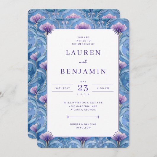 Twilight Nouveau Wedding 招待状 (正面/裏面)