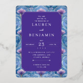 Twilight Nouveau Wedding 箔招待状 (正面)