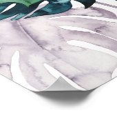 Twilight Palms - Split Leaf ポスター (角)